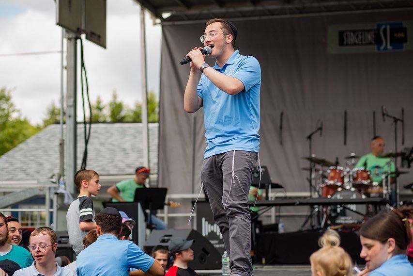 Outdoor concert performance